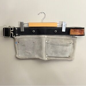 Vintage Late 80s/ Early 90s Craftsman by Sears Grey Suede Utility Tool Belt